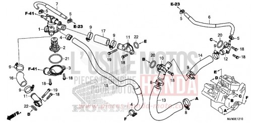 WATER PIPE VFR800FE de 2014